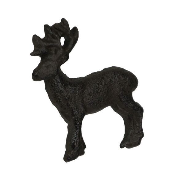 Set of 6 Cast Iron Deer Drawer Pulls Decorative Cabinet Knob Rustic Home Decor - Picture 2 of 10